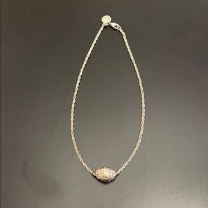 Vatican Library Collection Silver Hail Mary Prayer Bead Necklace